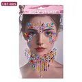 Bijoux de visage LBT-005 avec strass colorés pour maquillage de festival musical - Style Gemme Colorée (BLT-002)