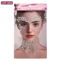 LBT-009 ensemble de bijoux de peau irisés pour visage et cou spécial festivals et soirées - Style Aurore Bohème (BLT-009)