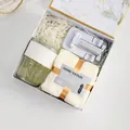 Business gift set including marble box, coffee cup, white towel, and folding stand - Marble Cup Towel Phone Stand (H-13)