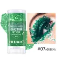 Fit Colors Green Glitter Stick #07 for face and body makeup with star sparkles - 7# Green