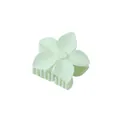Elegant matte mint green flower hair claw clip for women's elegant hair styling accessory - Light Green (Bulk)