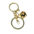 Polished gold metal bell keychain with lobster clasp and key ring hanging ornament - Lobster Clasp with Bell