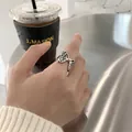 Vintage S925 sterling silver butterfly open ring for women on index finger - Exquisite 3D Butterfly Open Style (JZ0475)