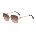 Occhiali da sole cat-eye in metallo oro rosa con lenti sfumate rosa - Montatura Oro Rosa Lente Tè Rosa Sfumato(WF-5G331)