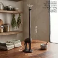 Vintage cast iron giraffe paper towel holder stand for rustic kitchen table decor - Giraffe Style (B34-OY14058)