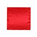 Classic bright red square satin scarf with smooth silk-like finish and hemmed edges - Red / 50*50