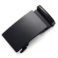 Men's automatic belt buckle in matte black zinc alloy, replacement head for 3.5cm strap - Matte Rectangular Black Replacement Style (ZD6891 Clasp Only (Without Chain))