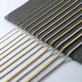 Langlebige Schlangenkette aus Edelstahl in verschiedenen Stärken, Gold und Silber - Rundschlangenkette (Ohne Anhänger) / 1mm-50cm / Stahlfarben