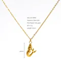 Collier en acier inoxydable plaqué or 18 carats avec pendentif sirène élégant - Pendentif Sirène (ZN1989G) / Or