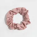 Soft elastic solid mauve fabric scrunchie hair tie for women, gentle hair accessory - Scrunchie / Lotus root pink