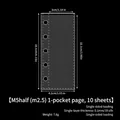 M5half transparent single-slot card refill page set of 10 sheets for photo album - M5half 1-Pocket Pages (10 Sheets) 153#