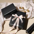 Elegant matte black pearlized gift wrapping paper roll for wedding or Valentine's - 10m Roll / Pearlescent Black (43cm*10m)