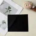 Premium black microfiber cleaning cloth with serrated edges for eyewear and lenses - Eyeglass Cloth / Black