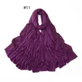 Detailed view of dark purple jersey scarf featuring exquisite gold beaded edge trim - 11