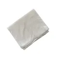 Folded white mercerized cotton jersey scarf with sparkling diamond embellishments - 126