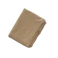 Elastic mercerized cotton jersey scarf in solid warm brown with diamond rhinestones - 150