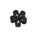 Molletta per capelli a fiore cavo nero opaco per acconciature eleganti e accessori. - Nero