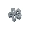 Elegante molletta per capelli a fiore grigio opaco con design traforato per acconciature - Blu nebbia