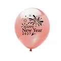Elegante globo de fiesta oro rosa con impresión Happy New Year 2027 para celebraciones - Oro rosa