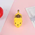 Cute yellow cartoon Pikachu style silicone data cable protector for phone chargers. - Tiger