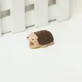 Cute beige and brown hedgehog silicone data cable protector for phone charging cables - Hedgehog