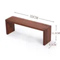 Medium-sized stool, all walnut wood