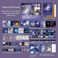 Complete vintage galaxy stationery gift set featuring stellar trail postman notebook - Stellar Trail Postman