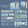 Vintage Impressionist Art Scrapbooking Stationery Gift Set with Journal and Stickers - Wilderness Palette