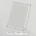 Premium thick clear PVC zip lock bag for jewelry packaging, 8.5x11cm outer size - 48 Mil / 8.5x11cm / Clear