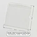 Thickened transparent PVC ziplock bag for jewelry storage, 10x10cm outer dimensions. - 24 Mil / 10x10cm / Clear