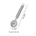 Zinc alloy fluted pastry wheel cutter with metal handle and dimensions - Small Pastry Wheel with Stainless Steel Handle