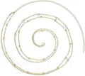 Sexy gold body chain jewelry with sparkling rhinestones and beads for beach bikini look - E26-11 Gold Sparkling Diamond and Round Bead Thin Waist Chain