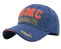 Dark blue USMC tactical baseball cap with red 3D embroidery and Semper Fi text - M (56-58cm) / USMC Style (5994141622544) / Navy Blue 1