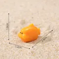 Small orange marine animal fish figurine for aquarium decoration, 2.8cm in length - No.20-Bubble Fish