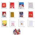 Set of assorted Christmas gift bags in various sizes with festive drawstring designs - Set 20 (35 Pcs)