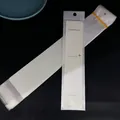Clear necklace packaging sleeve with white display card and hanging hole design - Matching Transparent Packaging Bag