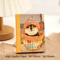 A7 mini pocketnotitieboekje met schattige hondenprint en 160 kwaliteits pagina's - Cacao Puppy (Bruin)