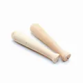 Miniature natural unfinished wooden baseball bat pendant for DIY keychain accessories - 4.5cm wooden dowel rod with nail-free fitting (single)
