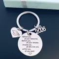 Regalo laurea 2026 portachiavi in acciaio inossidabile con citazione motivazionale - HH26-04