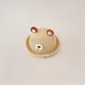 Cappello da sole traspirante in paglia beige per neonati con graziose orecchie da orso - Taglia neonato / Orecchie da orso 3D / Beige