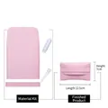 Kit de bricolage para monedero de cuero rosa cereza con piezas preperforadas - Rosa Sakura