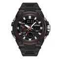 Orologio digitale sportivo SANDA professionale con doppio display e retroilluminazione LED - 3311 Nero Rosso