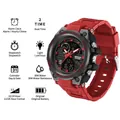 Orologio elettronico sportivo SANDA multifunzionale impermeabile luminoso per ragazzi rosso nero - 739 Nuovo Rosso (Uomini)