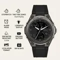 Orologio elettronico multifunzione SANDA per donna con display luminoso e cinturino nero - 6067 Nero (Donne)