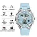 Orologio sportivo multifunzione SANDA azzurro impermeabile con display digitale - 6067 Blu Foschia (Donne)