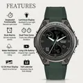 Orologio sportivo digitale SANDA da donna con cinturino verde e quadrante luminoso - 6067 Nero Verde (Donne)