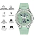 Orologio digitale luminoso multifunzione SANDA verde menta donna - 6067 Verde Matcha (Donne)