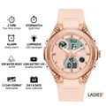 SANDA elegante orologio sportivo digitale rosa e oro rosa per donne e studentesse - 6067 Rosa Ciliegio (Donne)