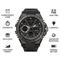 Orologio digitale sportivo multifunzionale SANDA con display luminoso e 50M impermeabile - 6008 Nero (Uomini)