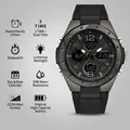 Orologio sportivo multifunzione SANDA nero per studenti con display a doppia ora - 6062 Nero (Donne)
